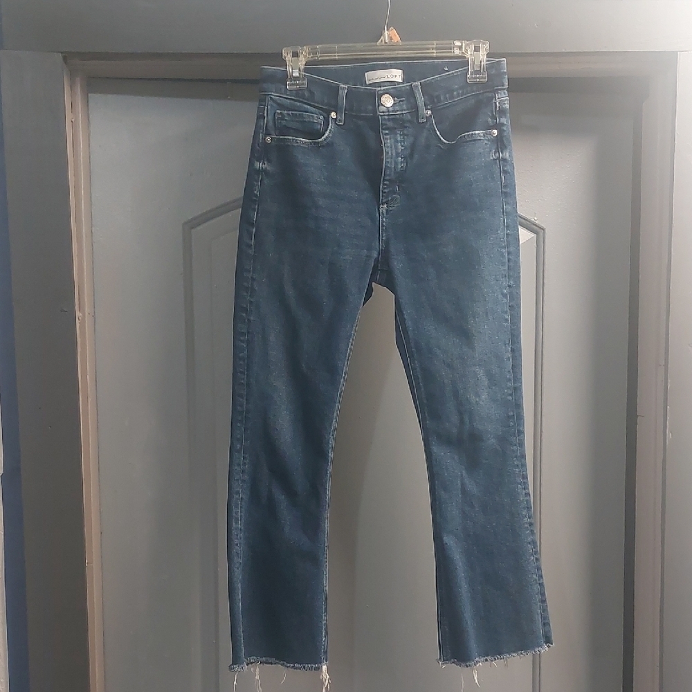 LOFT Dark Blue Ankle Jeans